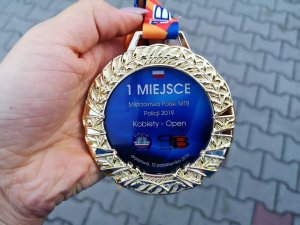 złoty medal za mistrzostwo polski policji mtb 2019