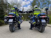 Policjacni na motocyklu