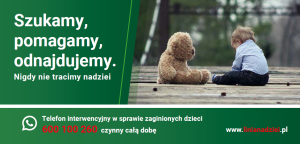 Szukamy, pomagamy, odnajdujemy.