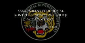Logo policyjnych terrorystów z Białegostoku z tygrysem.