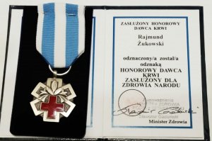 Państwowe odznaczenie „Honorowy Dawca Krwi - Zasłużony dla Zdrowia Narodu”
