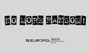 hasło białe na czarnym tle: Projekt No More Ransom
