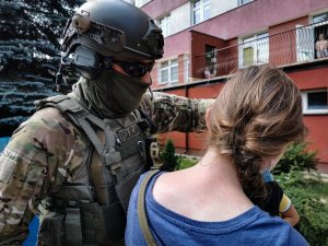 podlascy kontrterroryści z wizytą u pacjentów uniwersyteckiego szpitala klinicznego w Białymstoku