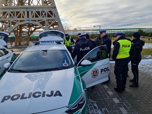 Policjanci polscy i litewscy