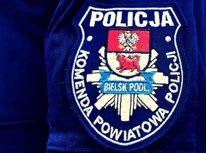 Naszywka Komendy Powiatowej Policji w Bielsku Podlaskim