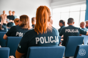 Policajcni podczas konkursu