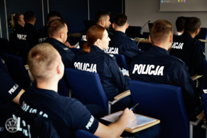 Policjacni podczas szkolenia