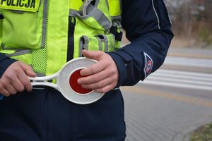 policjanci przy przejściu dla pieszych