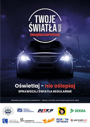 plakat Twoje światła Twoje bezpieczeństwo