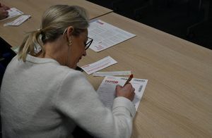 Policjanci podczas rekestracji szpiku