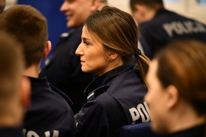 Policjanci podczas podoficerki