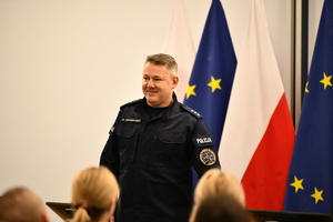 Policjanci podczas podoficerki