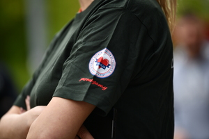 policjanci podczas biegu