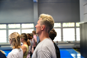 policjanci podczas szkolenia z lekarzami