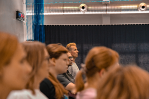 policjanci podczas szkolenia z lekarzami