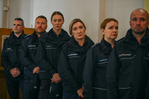 policjanci podczas pogrzbu