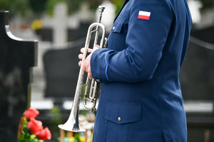 policjanci podczas pogrzbu