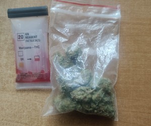 marihuana i tester narkotykowy