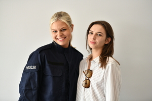 policjanci oraz uczestnicy podczas ślubowania