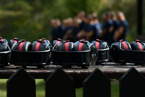 policjanci podczas eliminacji