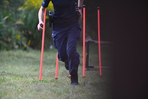 policjanci podczas eliminacji