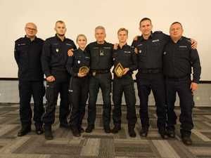 policjacni podczas zawodów