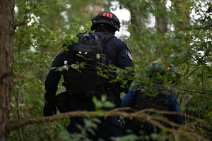 ćwiczenia policjantów z Oddziału Prewncji Policji w Białymstoku i podlaskich kontrterrorystów