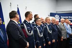 Uroczysta zbiórka z okazji 35-lecia Oddziału Prewencji Policji w Białymstoku