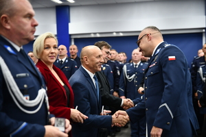 Uroczysta zbiórka z okazji 35-lecia Oddziału Prewencji Policji w Białymstoku