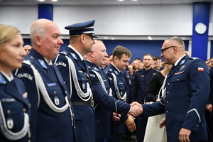 Uroczysta zbiórka z okazji 35-lecia Oddziału Prewencji Policji w Białymstoku