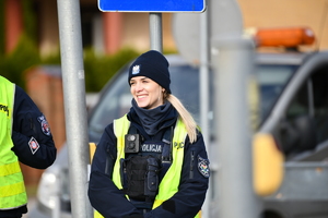 policjanci podczas działań