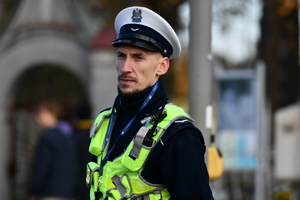 policjanci podczas działań