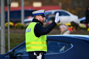 policjanci podczas działań
