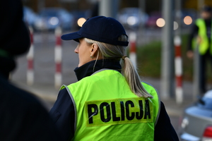 policjanci podczas działań