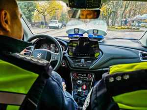 policjanci podczas działań