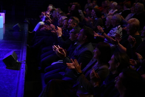 uroczyste zakończenie projektu "Uniwersytet Bezpiecznego Seniora" -seniorzy i zaproszeni goście