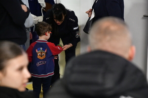 Podlascy policjanci z wizytą u najmłodszych pacjentów szpitala dziecięcego