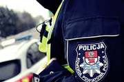 naszywka Komendy Powiatowej policji w Bielsku Podlaskim