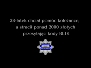 napis 38-latek chciał pomóc koleżance a stracił ponad 2000 złotych przesyłając kod blik
gwiazda policyjna z napisem policja hajnówka