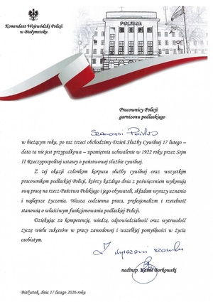 życzenia komendanta