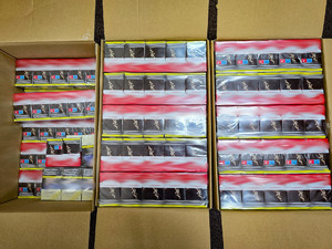 paczki papierosów w kartonach