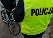 policjant i rowerzysta