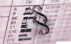 w tle widoczne kategorie prawo jazdy