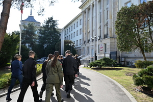 uczniowie z wizytą w Komendzie Głównej Policji