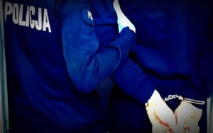 zdjęcie poglądowe policjant z zatrzymanym