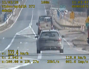 zdjęcie pomiaru z videorejestratora