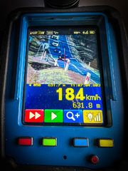 pojazd na policyjnym radarze