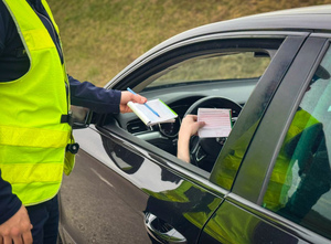 policjanci podczas kontroli