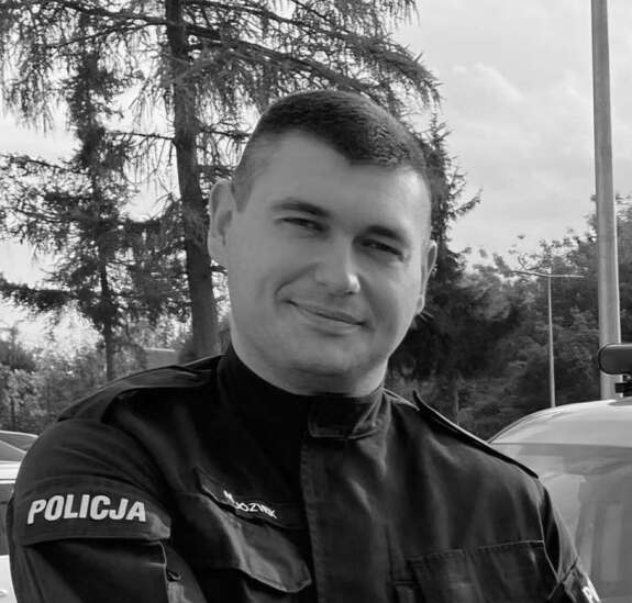 policjant zdjęcie żałobne