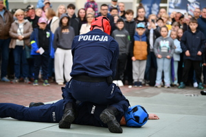 noc muzeów pokazy policyjne i stoiska promocyjne